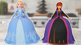 FROZEN 2 PRINCESS Cakes  NERDY NUMMIES [upl. by Kcirddec]