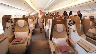 Boeing 777200LR Business Class Tour  Emirates Airline [upl. by Frankie]