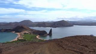 Galápagos Islands  Pinnacle Rock View from Bartolomé Island [upl. by Aneerhs]