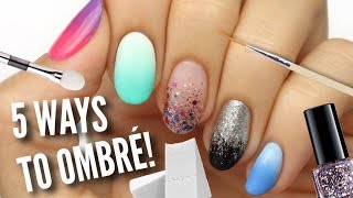 5 Ways To Get Ombre  Gradient Nails [upl. by Morrell356]