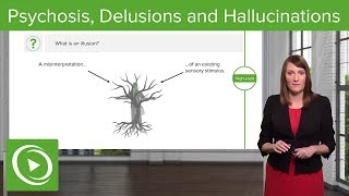 Psychosis Delusions and Hallucinations – Psychiatry  Lecturio [upl. by Klemens]