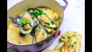 Mussels In Lemon Garlic Butter Sauce [upl. by Nosirrag100]