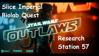 Star Wars Outlaws Slice Imperial Biolab Quest at Research Station 57 [upl. by Iat406]