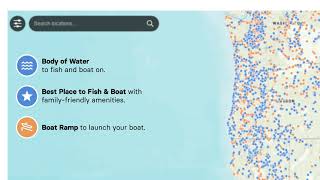 Find a Place to Fish Near You  How to Use the Map [upl. by Sirovaj477]