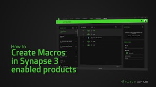 Creating Macros in Synapse 3 enabled products [upl. by Muhcon]