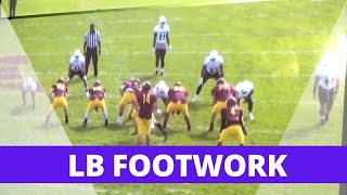 Every Day Linebacker Footwork Drills These Can Be Done Anywhere [upl. by Alhak]