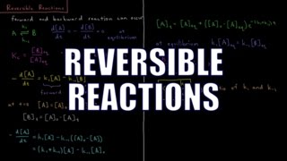 Chemical Kinetics 27  Reversible Reactions [upl. by Eremaj]