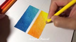 How to blend Using Polychromos coloured pencils for beginners tutorial [upl. by Eenaffit]