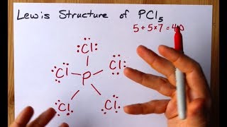 How to Draw the Lewis Structure of PCl5 phosphorus pentachloride [upl. by Je]