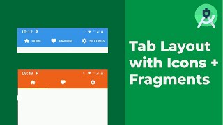 Creating a Tab Layout with Icons amp Fragments in Android Studio Tutorial Kotlin [upl. by Yllaw]