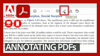 Annotating PDFs  Acrobat for Educators [upl. by Thibaut578]