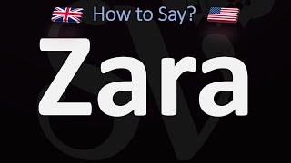 How to Pronounce Zara CORRECTLY English amp Spanish Pronunciation [upl. by Nivahb]