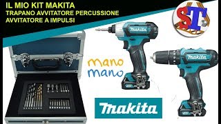 KIT MAKITA  Trapano avvitatore percussione  Avvitatore a impulsi CLX202SAX2 [upl. by Azilef]