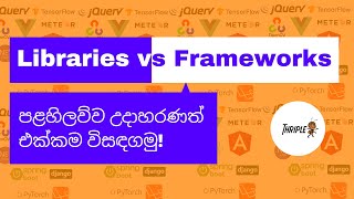 Differences between Libraries and Frameworks with Examples  Sinhala [upl. by Ailekahs]