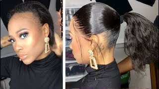 The BEST FRONTAL PONYTAIL Tutorial [upl. by Narba]