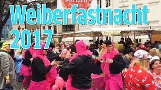 Karneval 2017 So schön war Weiberfastnacht in Köln [upl. by Rheba36]