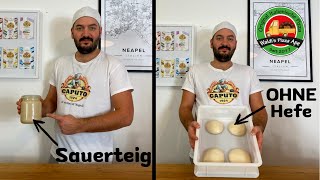 Einfaches Rezept für Sauerteig PIZZA  ohne Hefe [upl. by Ahsoym]