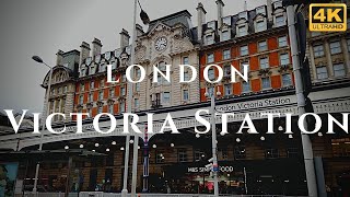 London Victoria Station Walk Through England 4K [upl. by Ramah722]