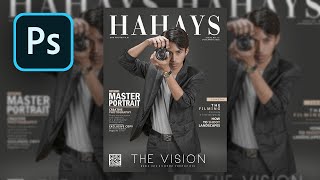 How to edit Magazine Cover in Photoshop [upl. by Nylanna]