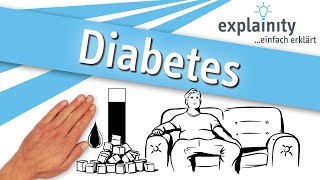 Diabetes einfach erklärt explainity® Erklärvideo [upl. by Trammel]