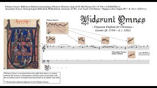 Leonin Organum Duplum quotViderunt Omnesquot comparative transcription [upl. by Remliw80]