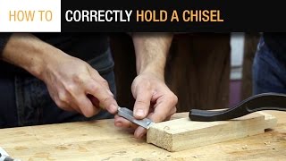 How To Correctly Hold A Chisel When Paring [upl. by Killigrew]