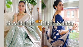 Latest Trends amp Designs in Banarasi Sarees  Styling Tips [upl. by Helfand]