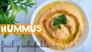 ¡ HUMMUS fácil y saludable [upl. by Ikkin869]