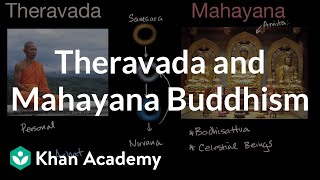 Theravada and Mahayana Buddhism  World History  Khan Academy [upl. by Droffats839]