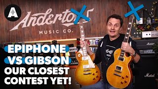 Epiphone vs Gibson Les Paul Blindfold Challenge  The Closest Contest Yet [upl. by Lough530]