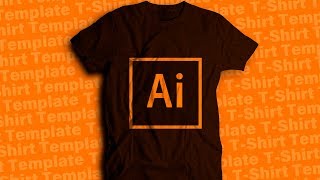 Design a T SHIRT TEMPLATE in ADOBE ILLUSTRATOR IllustratorTutorial [upl. by Billy950]