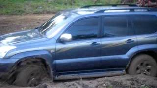 Toyota Land Cruiser Prado off road on mud [upl. by Baniez]