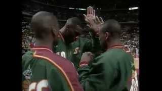 Chicago Bulls Introduction 1996 NBA Finals Game 6 vs Seattle Supersonics [upl. by Kauppi]