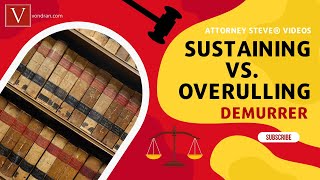 Sustaining a Demurrer versus Overruling explained [upl. by Jacobo]