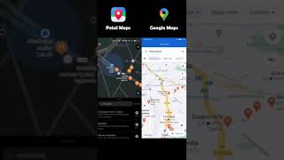 Petal Maps VS Google Maps [upl. by Purpura]