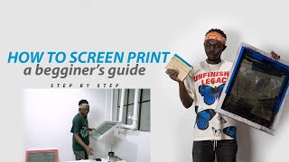 How To Screen Print for Beginners [upl. by Aramit]