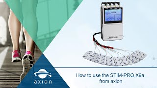 TENS EMS Device Application  How To Use The STIMPRO X9  axion [upl. by Macmullin]