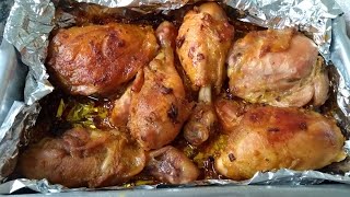 Como fazer Coxa e Sobrecoxa de Frango Assada no Forno [upl. by Hanad]