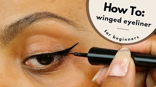 EASY Winged Eyeliner Tutorial  Beginner Friendly [upl. by Rettig]