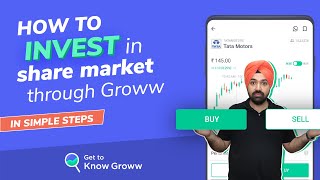 How to Invest in stock market for Beginners  Groww app kaise use kare  Buy amp Sell Shares on Groww [upl. by Ecidna]