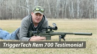 PGW on TriggerTechs new Rem 700 Trigger [upl. by Enytsirk]