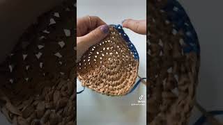 Crocheting with raffia [upl. by Ellyn]