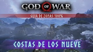 God of War Guia de Zonas 100  Costas de los nueve [upl. by Latreese913]