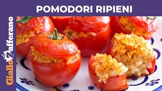 POMODORI RIPIENI DI RISO AL FORNO [upl. by Ajak749]