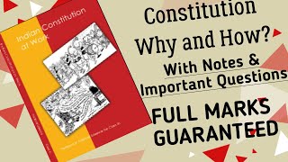 Class 11 Political Science Ch1 Constitution Why and How In Hindi with Notes amp Important Questions [upl. by Llebana]