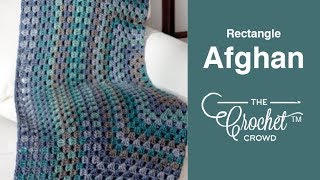 Crochet Rectangle Granny Afghan  BEGINNER  The Crochet Crowd [upl. by Bully]