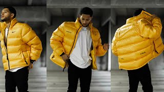 Nike NOCTA Drake Puffer Jacket Review Yellow [upl. by Etakyram]