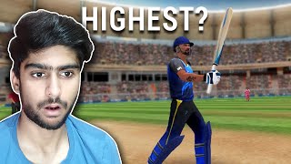 WCC3 My HIGHEST score in the Match IPL 2021 in World Cricket Championship 3 [upl. by Anirad806]