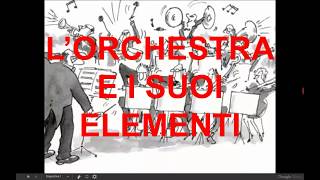 Musica1 lorchestra e i suoi elementi [upl. by Odysseus277]