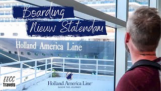 Boarding the Nieuw Statendam  Holland America Line  February 2020 [upl. by Hasan]